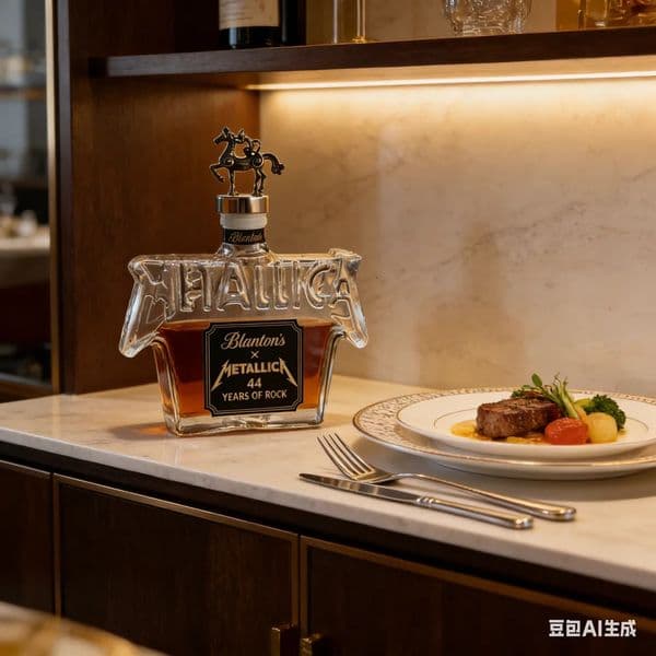 Rock Band Shaped Whiskey Decanter Crystal 44th Anniversary Metal Home Display Wine Bottle Collectible Gift 260409BJ
