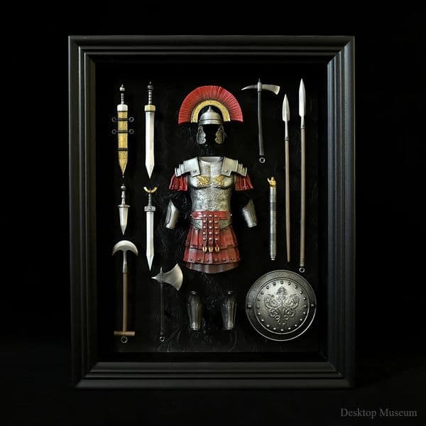 Desktop home decorations resin ornaments ancient Roman armor po frame LTCP351 260403