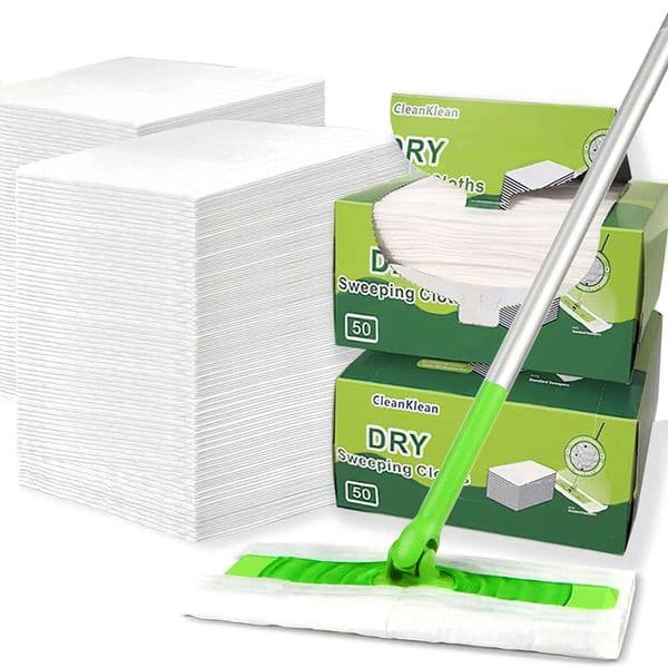 1/4 Box Electrostatic Dust Removal Paper - Disposable Mop Cloth Replacement, Wet Dry Use, Suitable for Living Room, Bedroom, Bathroo 26Y0410