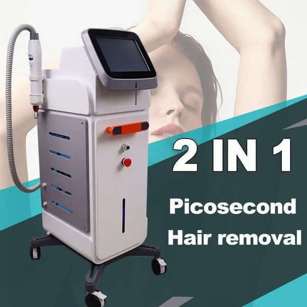 Best Quality 2026 Advanced 2 In 1 Hair/Tattoo Removal Machine 810 Diode Laser + Picosecond Pore Shrinking Carbon Peeling Skin Brightening Rejuvenation Salo