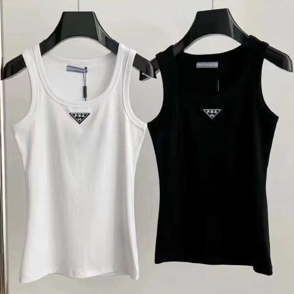 Womens Tops Tank Top Tshirt Top High Quality Sexy Tank Top SummerJersey Camis Knits Tees Designer Embroidery Knitted Vest Sleeveless Backless Vest Tops Dress thumbnail 2