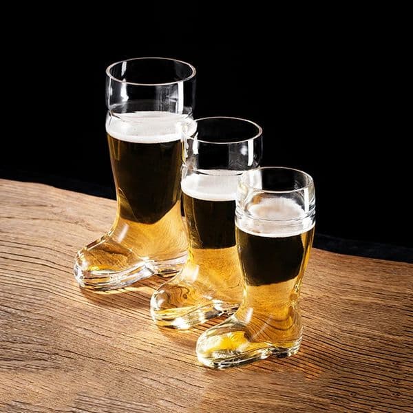 Creative Glass Boots Beer Glass Personalized Shoes Mugs Juice Cocktail Glass Whiskey Wate Mug Coffee Latte Cups Water Bottles 260409BJ
