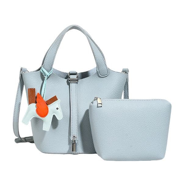 2026 Summer New Casual Fashion Trendy Designer Composite Bag Classic Lock Handheld Bucket Bag for Women