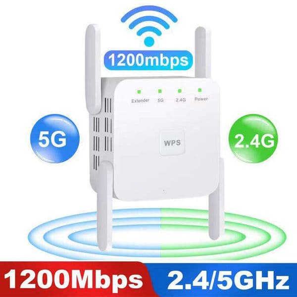 AC1200M Dual-Band WIFI 5G/2.4G Wireless Signal Extender Amplifier Repeater