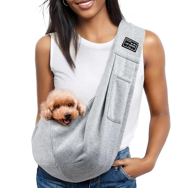 Dog Sling HandFree s for Small Dogs and Cats Puppy Purse Pocket Travel Safety Harness 260403