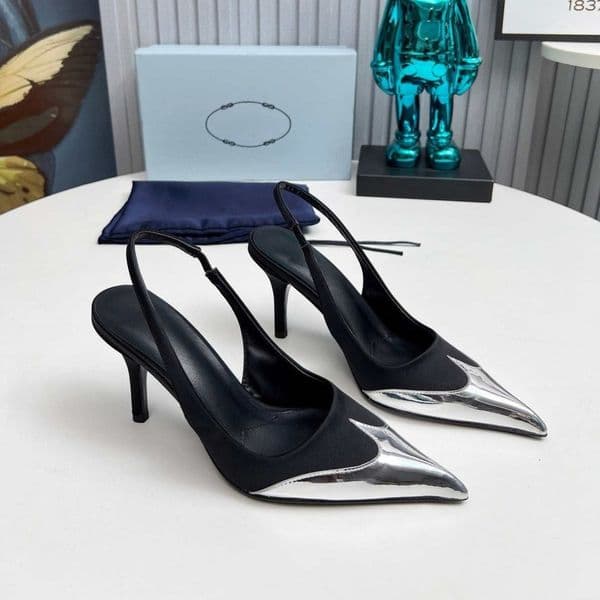 2026 High Heels Women's Shoes Workplace Fashion Casual European and American Style Large Size Toe Blocking Pointed Toe and Thin Heel Versatile Sandals-3