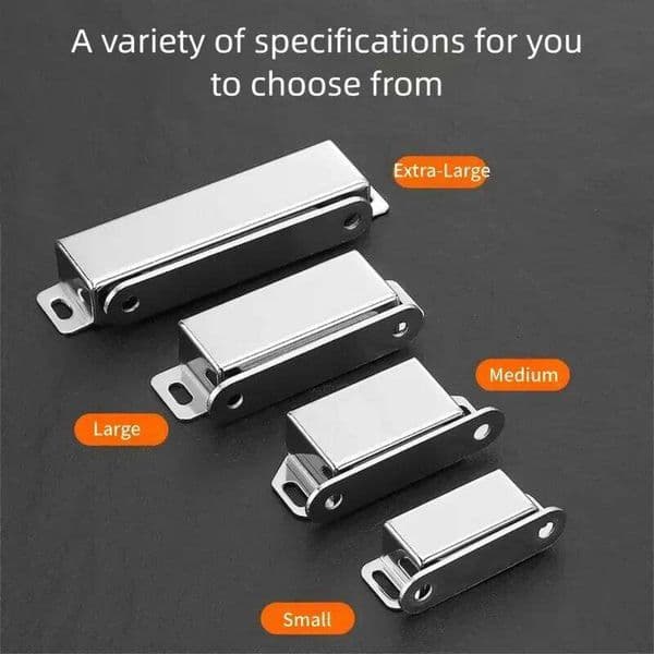 Strong Magnetism Magnetic Buckle Stainless Steel Chrome Door Closer - Hardware Accessories