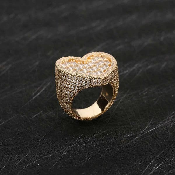 Delicate Heart Shape Ring 3 Size Options Copper Jewelry Cute Gift for Her Anti Tarnish Fashion Design J260411