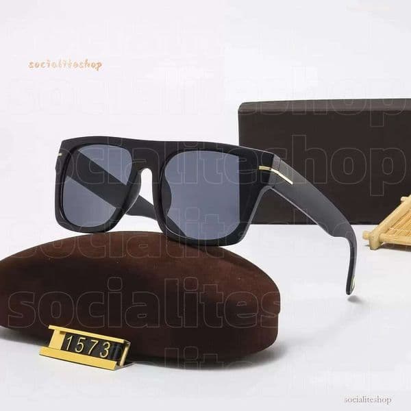 New Men Popular TF Sunglasses Luxury Women Brand Designer Tomfordsunglasse Square Style Full Frame Top Quality UV Protection Mixed OVERSIZE 388