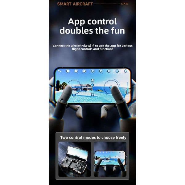 New Product M5 Foldable Drone With High-Definition Aerial Photography, Long Battery Life, Remote Control Three-Camera Quadcopter Kuhangxin Kuhangxin