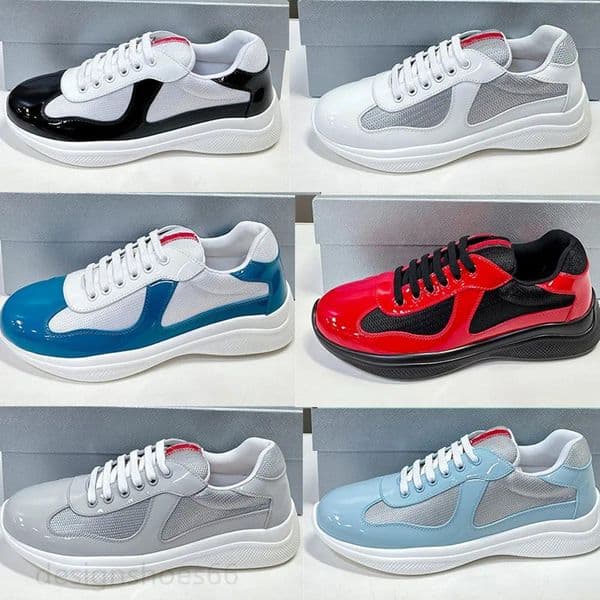 designer shoes mens shoes sneakers running shoes trainers triangle label Outdoor shoes flat red shoes out of office sneaker Mesh nylon casual trainers with box 35-48