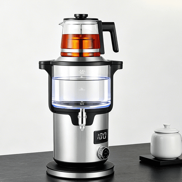 Household 2000W Smart Digital Display Cordless Electric Glass Kettle Tea Brewing Arabic Samovar Tea Maker for Tea
