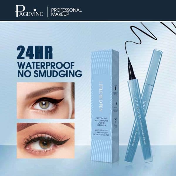 PAGE VINE Non-smudging, waterproof, sweat-proof, long-lasting, ultra-fine liquid eyeliner pen for women, cross-border
