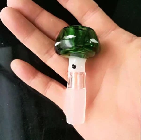 Glass Pipes Smoking Hand-blown Beautifully Handcrafted Smoking Pipe Mushroom colored dot foam head