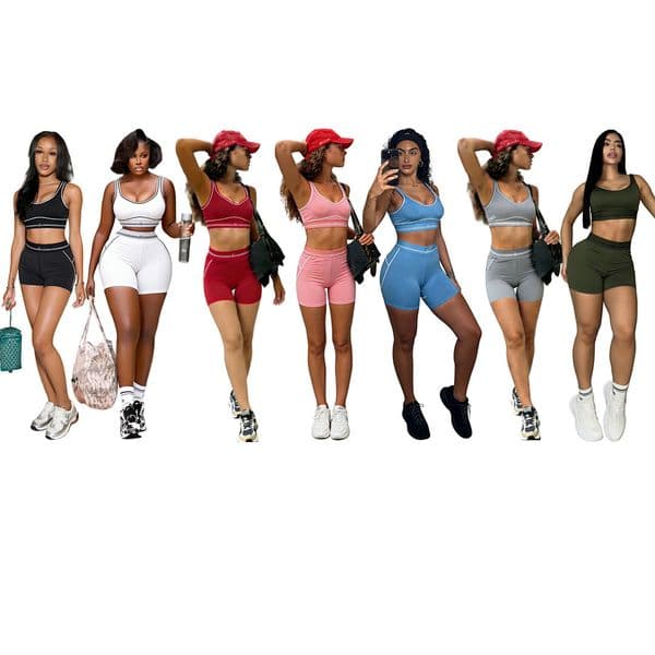 Women's Yoga Sports Tracksuits Women Two Peice Sets Gym Trouser Suits Matching Set Woman 2 Pieces Clothing Fitness Pant Suit Sweat Wear Outfits jogger Clothing