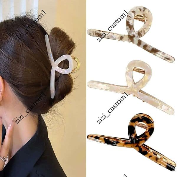 3 Pack Large Metal Acetate Claw Clips Big Non Slip Clamp Women Accessories as Gift for Medium to Thick Hair 240621