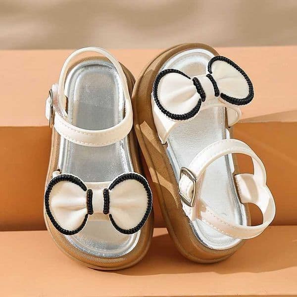 Summer New Fashion Internet Celebrity Girls Sandals Campus Small Medium Large Children Sweet Non-Slip Soft Sole Super Fairy Princess Sandals S260410