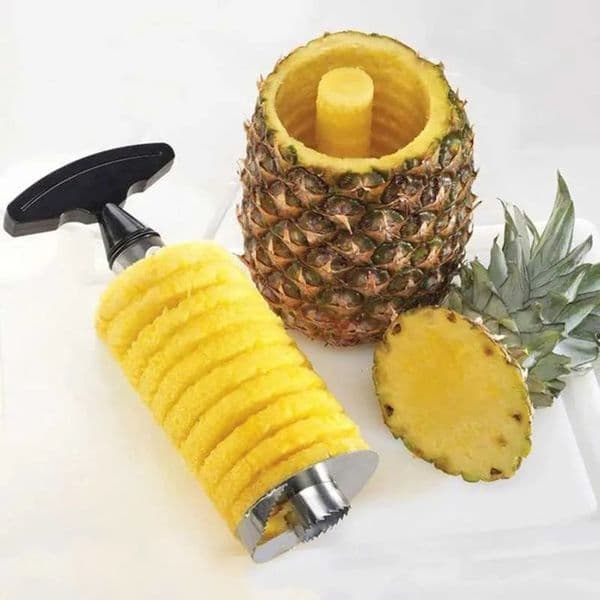 Luxury Designer Decor Peeler Cutter Stainless Steel room Convenient Spiral Pineapple Cutting Machine Fruit Peeling Corer Tool Kitchen Access 9