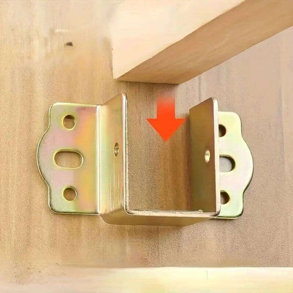 8PC metal thickened corner, beam support, bed hinge, hook, corner code, furniture hardware accessories