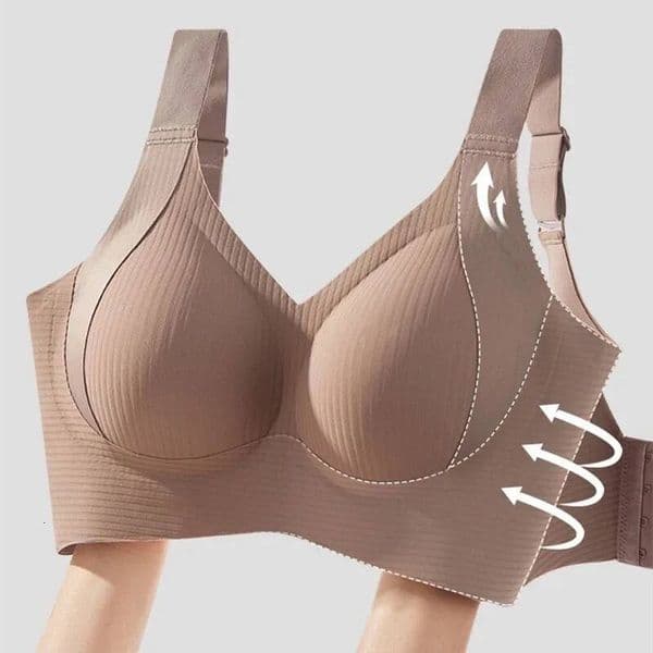 Large Size High-quality Traceless Underwear Without Steel Rings Gathering To Show Small Breathable Sports Women's Bra dongdumaoyi