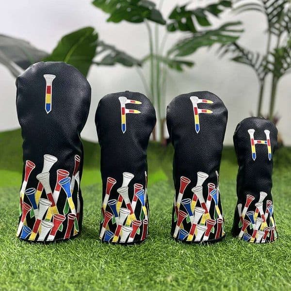 Black protective cover, accessories, made of durable materials, providing the best protection for your golf club 26Y0411