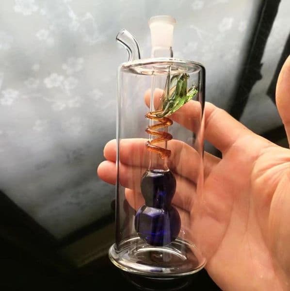 Glass Pipes Smoking Hand-blown Beautifully Handcrafted Smoking pipe Silk gourd glass water bottle