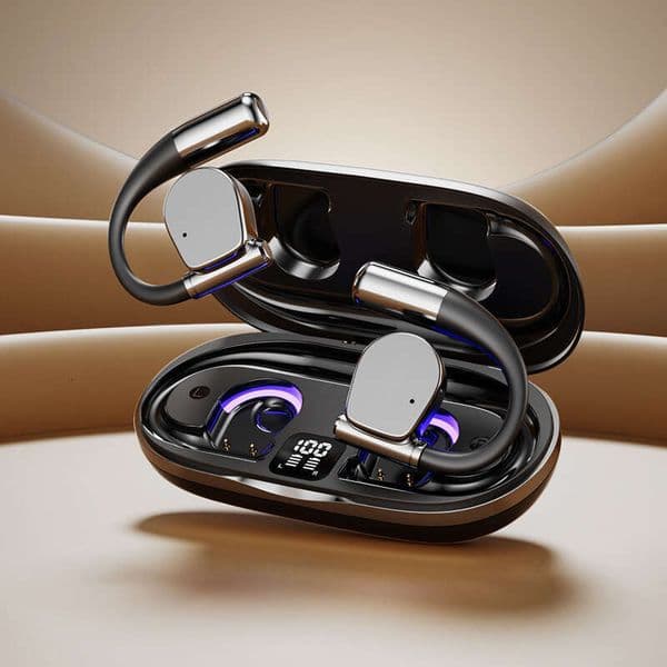 New AI Smart Translation Bluetooth Earphones OWS Open True Wireless Ear Hook UV