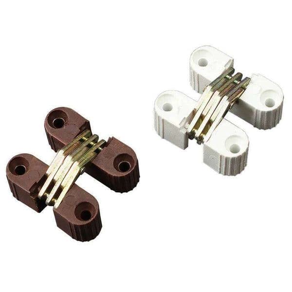6Pcs Invisible Cross Hinge Repair Kit Folding Door Closer Table Connector Cabinert Chair Furniture Hardware Accessories