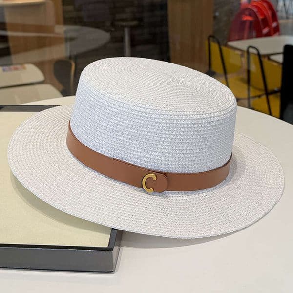 2026 New Style Str Hat for Women - Sun Hat with Wide Brim for Beh Vation Sun Protection Hat with Flat Top Design J260415