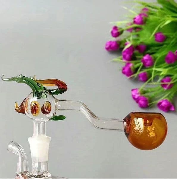 Glass Pipes Smoking Hand-blown Beautifully Handcrafted Smoking Pipe Colored faucet glass concave pot