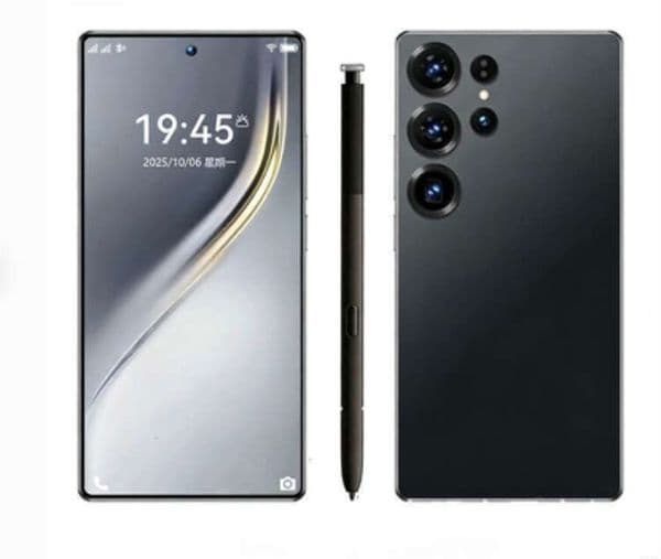 New S25 Ultra Cross-Border Phone with Built-in Pen 4+64GB True 4G Smartphone 7.8inch Source Factory