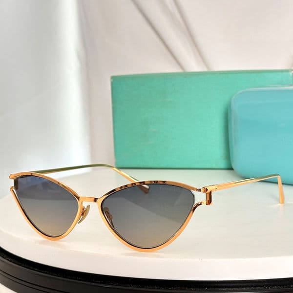 Designer Cat Eye Sunglasses Women Men Fashion Oval Metal Frame Eyewear TF3095 Luxury Sunglasses UV400 Protection Glasses With Box
