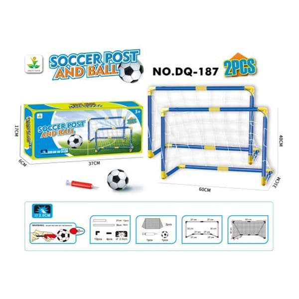 Outdoor Sports Gear: Compact Foldaway Soccer Net System for Versatile Play Areas