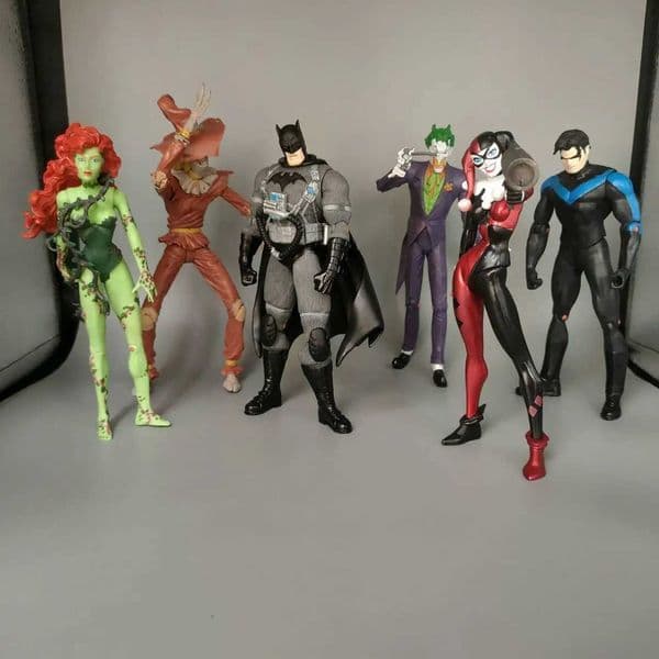 DCD Superhero Ivy-Poison Scare-crow Nitewing Quin The Joke-Man Custom 7 Loose Action Figure S260411