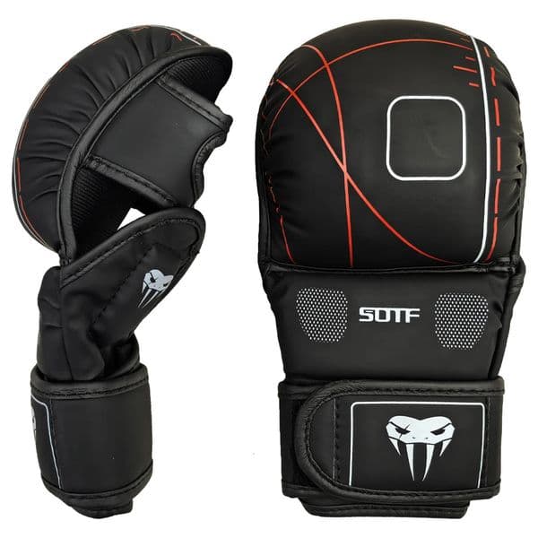 MMA Professional Adult MMA Boxing Training Gloves Half Finger Leather Cushion Sanda Knuckles for Sandbag 260408BJ