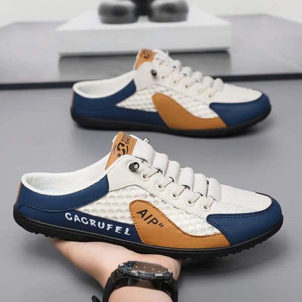 Mens Fashion Softsoled Half Slippers Summer Men Trendy Bottom Casual Shoes Soft Sole Support Sneakers Zapatos De Hombre 260413BANJIA