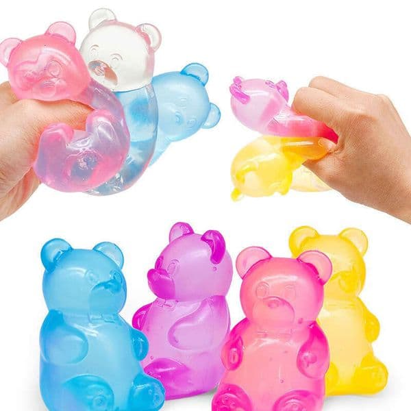 Needoh Little Bear Maltose Ball, Toy, Squishy Fun Stress Relief Gadget, Slow Rebound, No Box