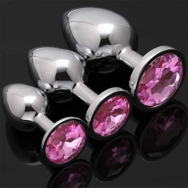 Sex Toy Anal Toy Metal Anal Plug for Women Men Couples Butt Plug Adult Game Masturbator Anal S/M/L Diamond Adult Products