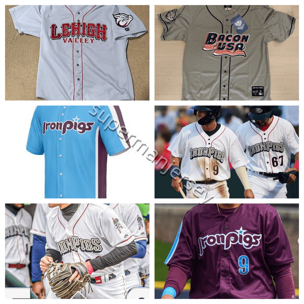 Custom lehigh valley ironpigs BASEBALL Jersey All Stitched S-4XL Backhus 27 Cabrera 54 Cabrera 69 Cusick 41 Davidson 12 Gillispie 43 Hoffman 47 Johnson 50 McGarry