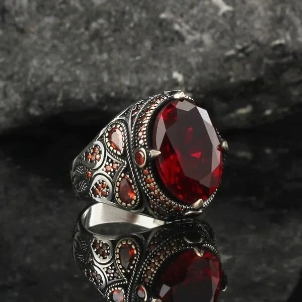 atmospheric mens ring retro style fashionable personalized accessories 260409
