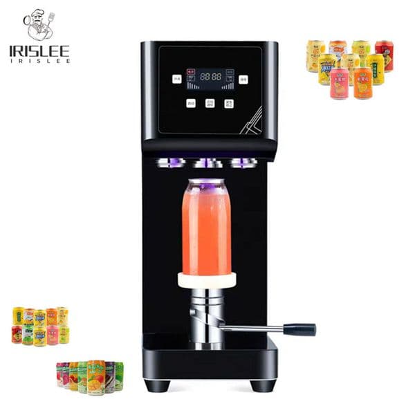 Automatic Cans Sealing Machine Drinks Packaging Capping Machine Vertical Can Sealing Equipment