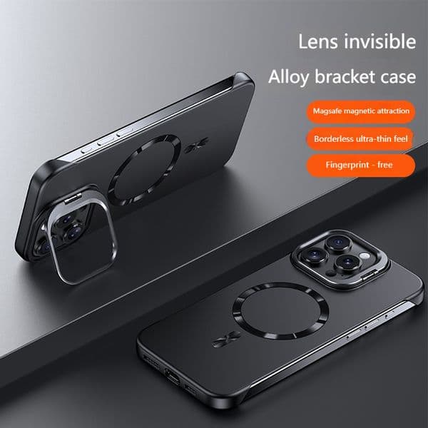 2026 NEW!!! Applicable for Apple 17 Pro Max phone case, bezel-less magnetic lens holder, iPhone 16 ultra-thin anti-drop hard cover Free shipping