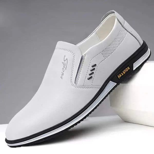 y Mens Leather Shoes Comfortable Loafers Slip on Male Moccasins Non Driving High Quality Men Plus Size 260413BANJIA