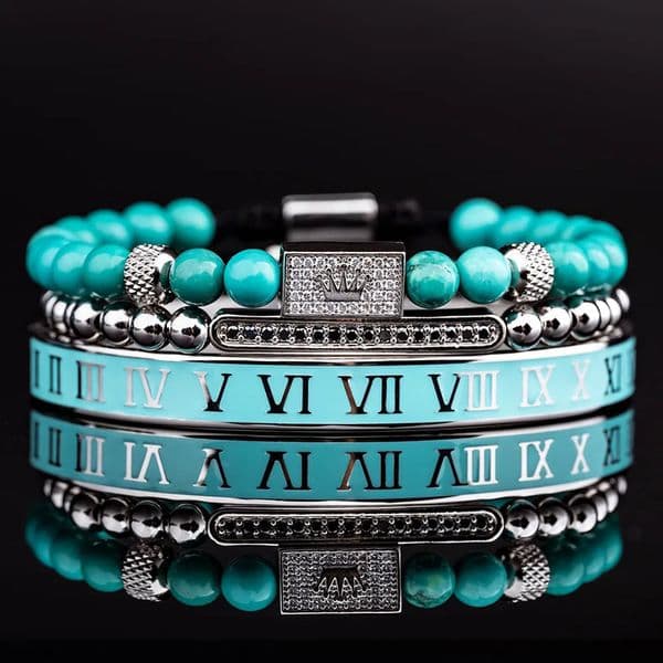 Luxury Retro Double Leopard Head Bracelet, European American Style Roman Letter Stainless Steel Mesh Open Bangle, Fashion Wrist Jewelry For Women Men Gift