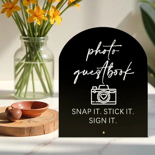 Wedding Po Guestbook Acrylic Sign Showcases po guestbook SNAP IT STICK SIGN for Weddings Events Parties 260410