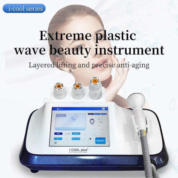 Ace Newest 3D Ultrasonic Facial Contouring Layered Lifting Skin Smoothing Fine Lines Wrinkle Dispelling Ultrasound Cannon + Ice Hammer Anti-Aging Machin