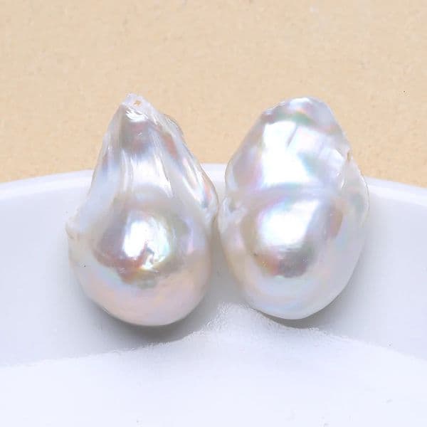 Natural Freshwater Pearl 925 Sterling Silver Large Baroque Pearl Stud Earrings 15-25mm INS Fine Jewelry Gifts for Women EA260410