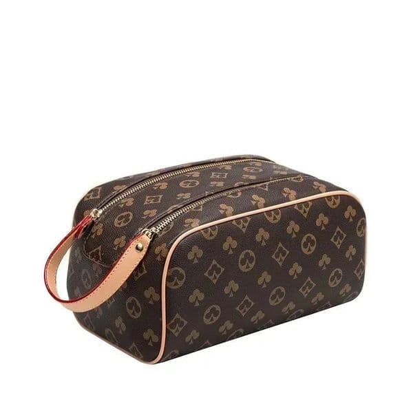 Fashion New style Men Womens Double zipper Makeup Bag Designer Women WashBag Large Capacity Cosmetic Bags Toiletry Bag classic Man Travelling Toilet Bag