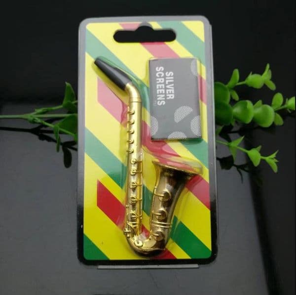 Glass Pipes Smoking Hand-blown Beautifully Handcrafted Smoking Pipe Horn metal pipe