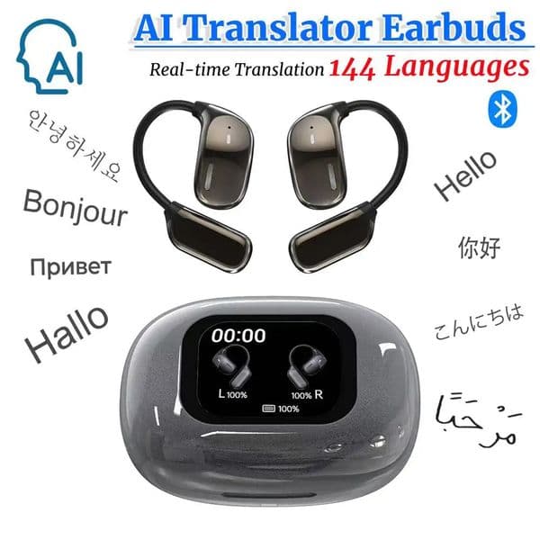 144 Languages Translator Bluetooth Earphones AI -time Translation Earbuds Wireless Headphones For Translation Earbuds 260410